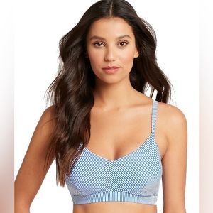 SEA LEVEL Positano stripe bralette bikini top 8 DD/E curvy full figure bust